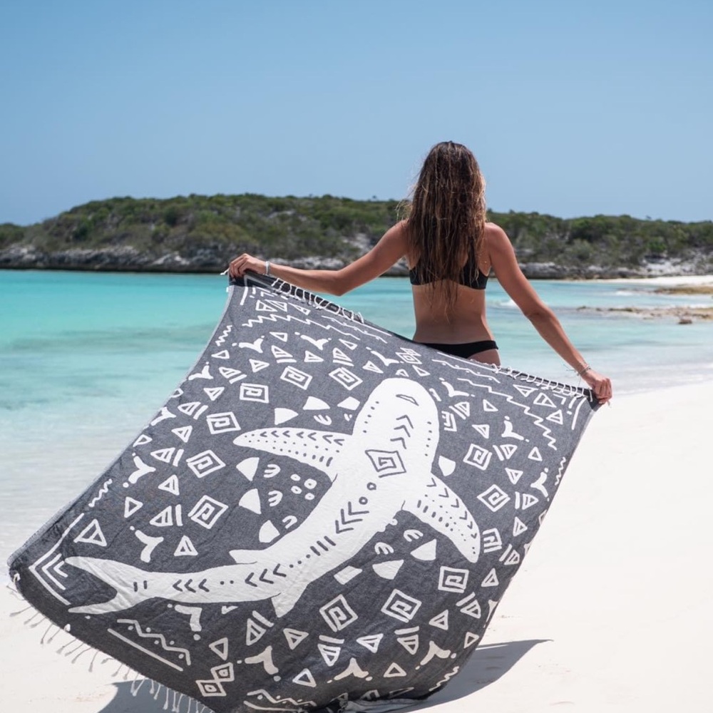 Sand Cloud 2021 Shark Week Large towel never used just washed once